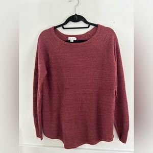 Burgundy long sleeve sweater